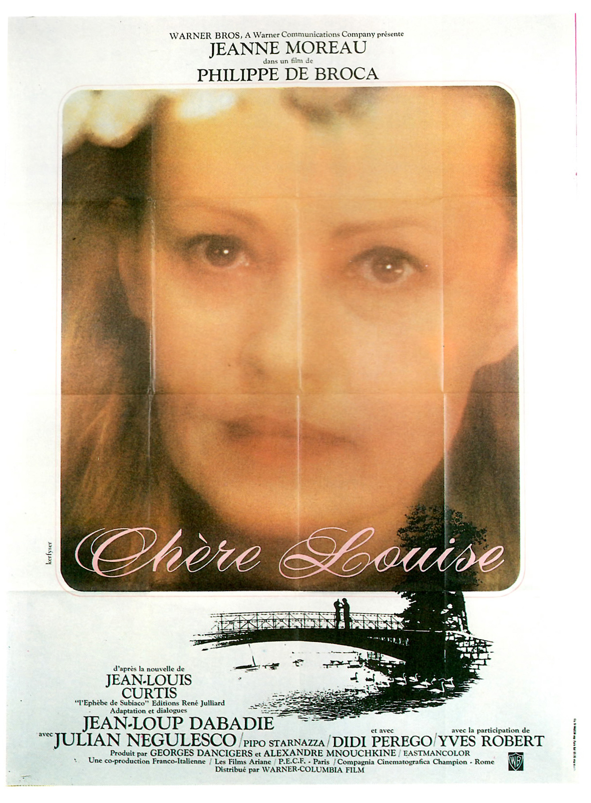 Affiche du film Chère Louise de Philippe de Broca avec Jeanne Moreau