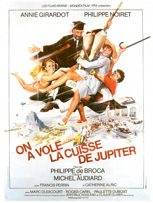 Affiche du film On a volé la cuisse de Jupiter de Philippe de Broca avec Philippe Noiret