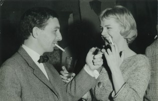 Philippe de Broca sur le tournage deu film Les Jeux de l'amour