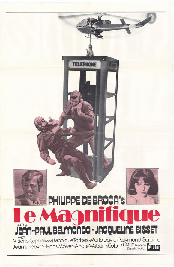 Affiche du film Le Magnifique de Philippe de Broca et avec Jean-Paul Belmondo
